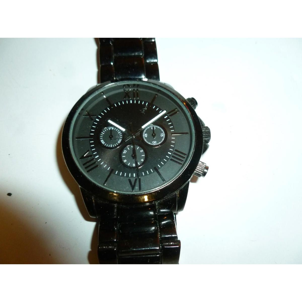 Fmdal 1859 Watch Black Stainless Steel Mens